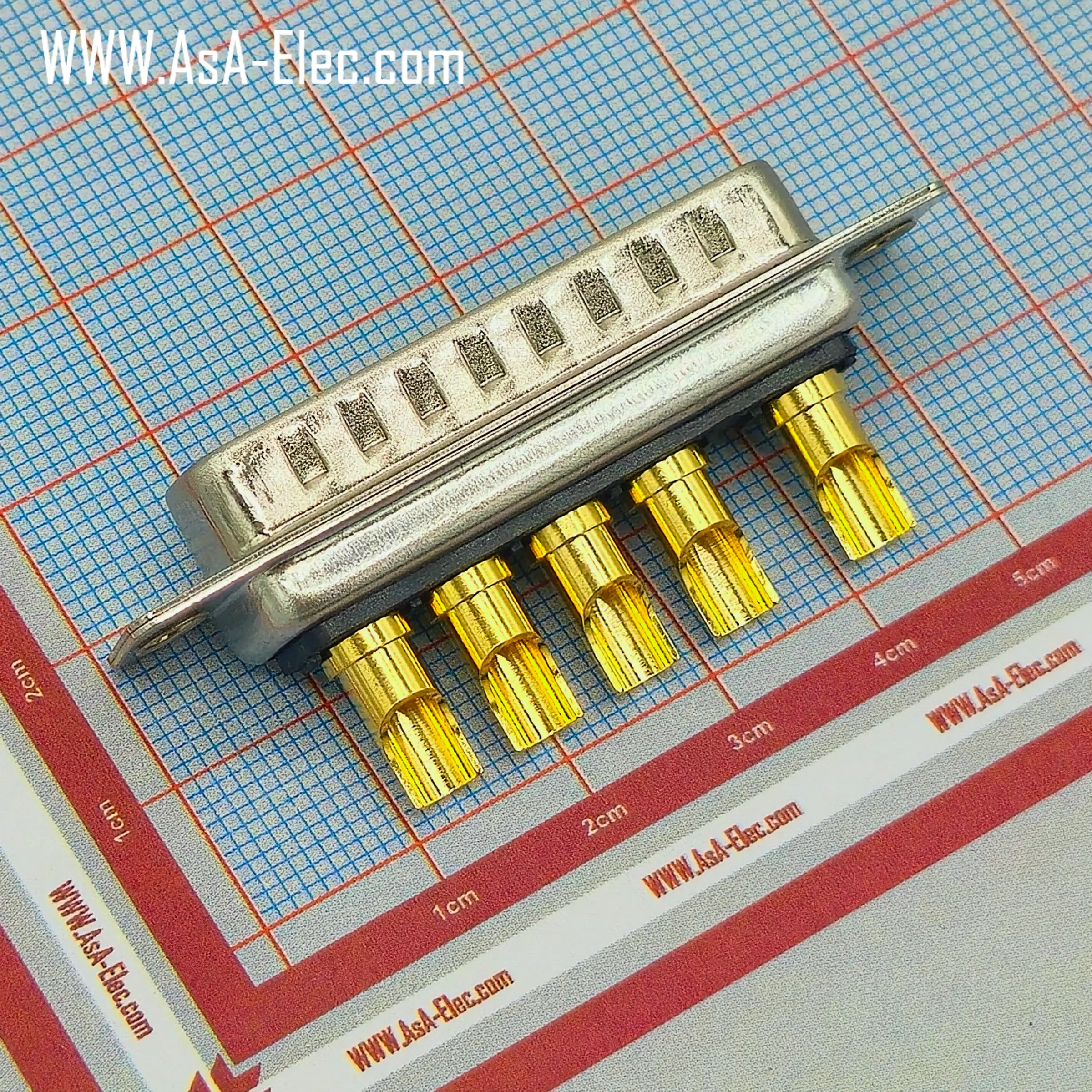 POWER D-SUB 5W5 SOLDER CUP-MALE